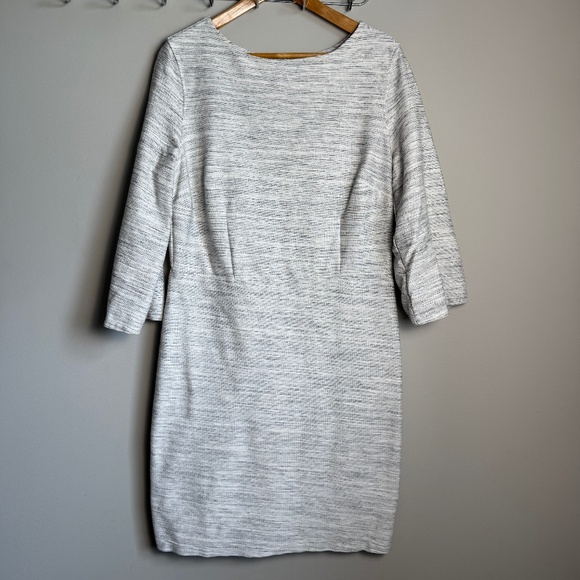 Old Navy Long Sleeve‎ Textured Knit Shift Dress Marled Gray X-Large Boardwalk - Picture 1 of 15
